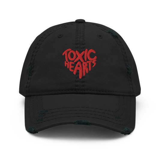 Toxic Hearts Distressed Dad Hat