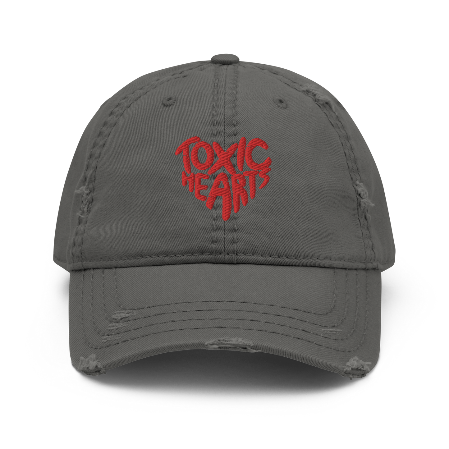 Toxic Hearts Distressed Dad Hat