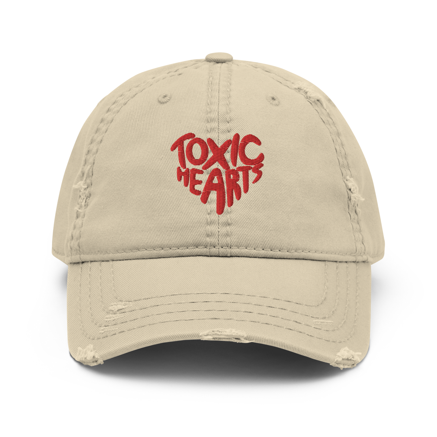 Toxic Hearts Distressed Dad Hat