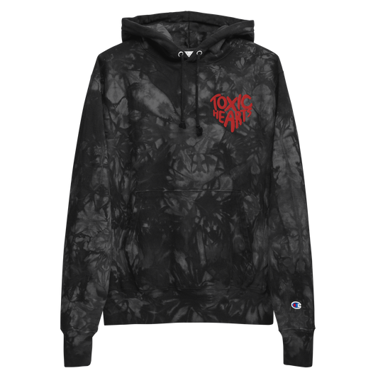 Toxic Heart Premium Champion tie-dye hoodie