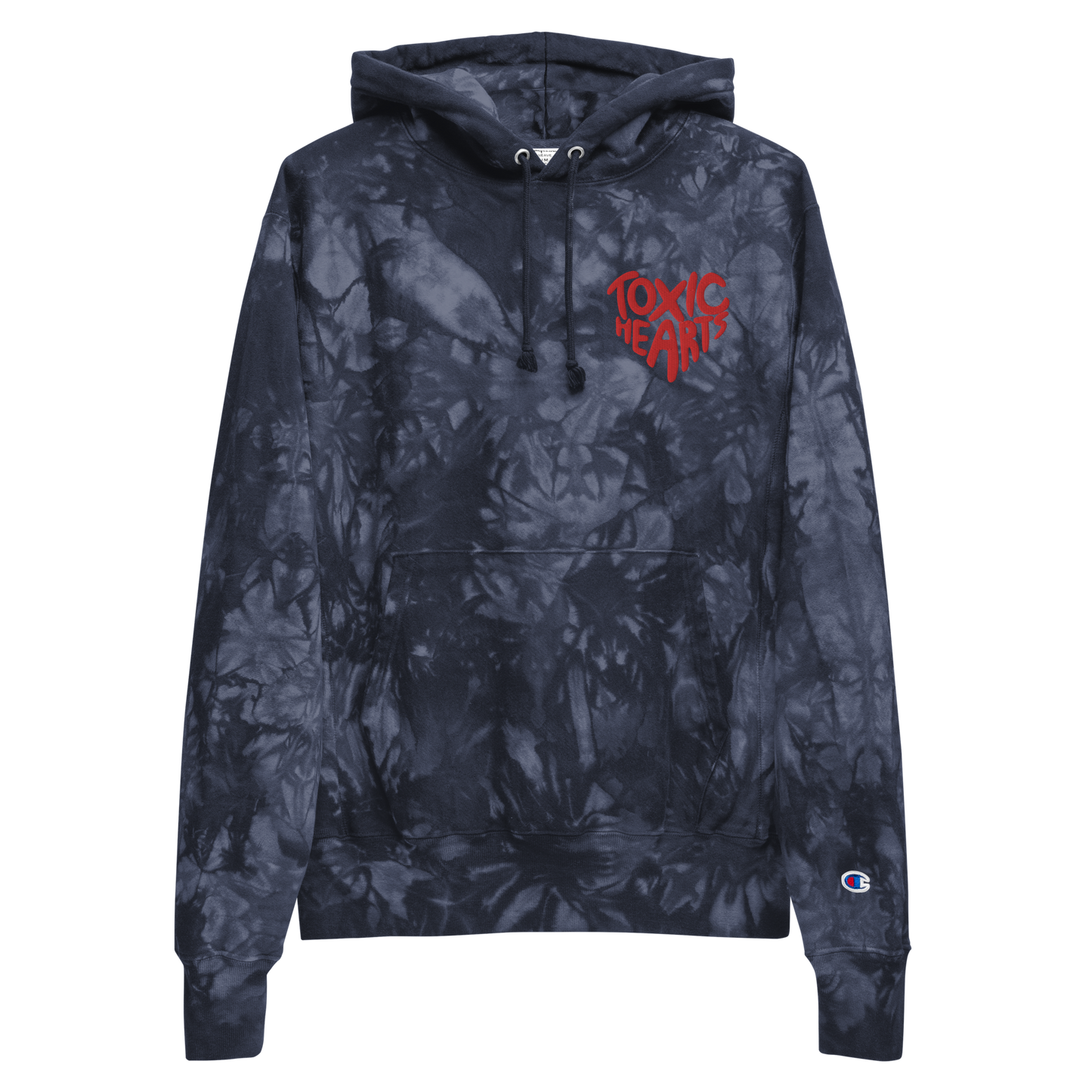 Toxic Heart Premium Champion tie-dye hoodie