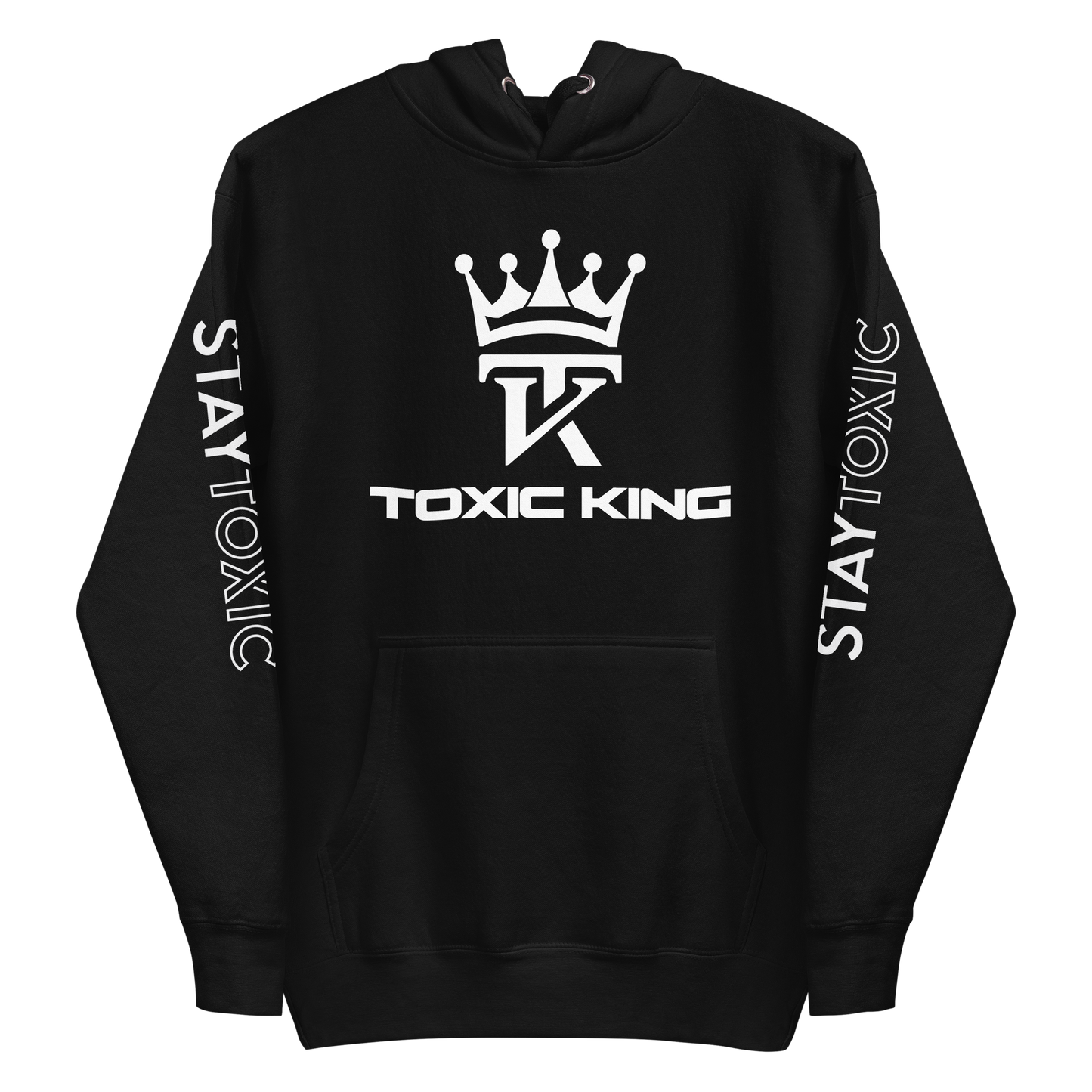 Stay Toxic Sleeve Print Hoodie