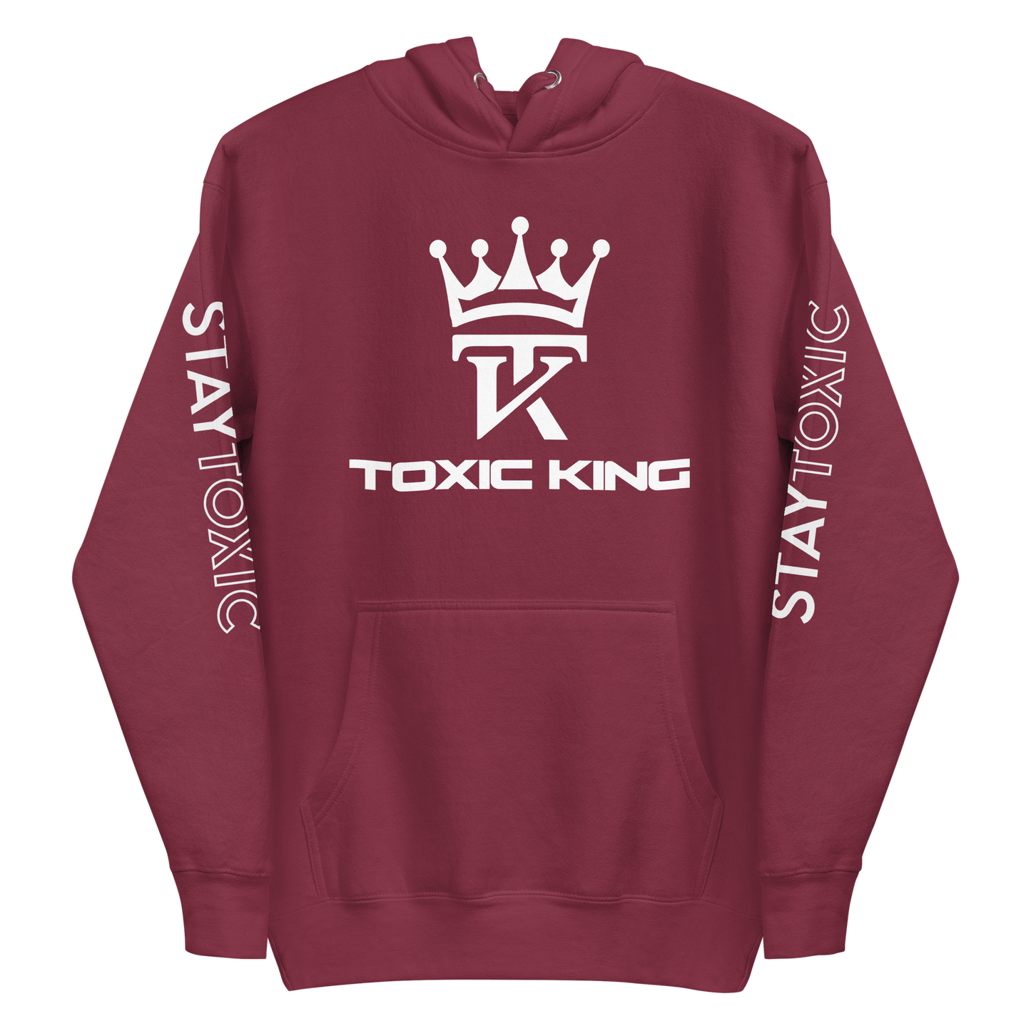 Stay Toxic Sleeve Print Hoodie